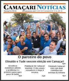 [Edição 184 do jornal impresso Camaçari Notícias traz o resultado da eleição municipal]
