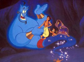 [Disney produz filme para contar como gênio de Aladdin ficou preso na lâmpada]
