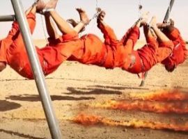 [Estado Islâmico acorrenta quatro reféns e os queima vivos no Iraque]