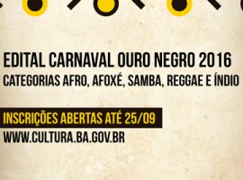 [Inscrições abertas para o Carnaval Ouro Negro 2016]