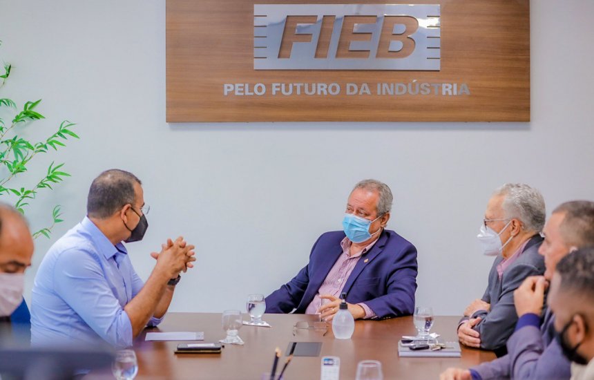 [Presidente da Câmara se reúne com o presidente da FIEB para tratar sobre a manutenção do REIQ]
