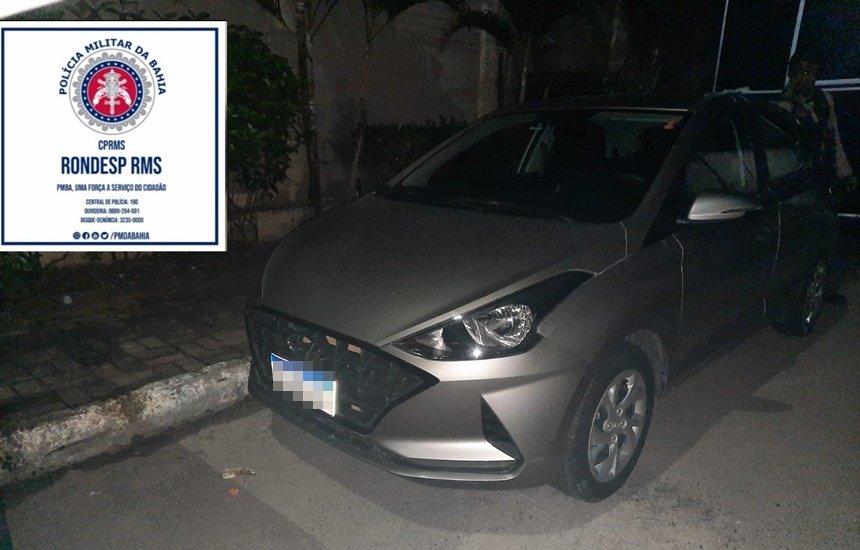 [Veículo roubado em Lauro de Freitas é recuperado pela polícia em Camaçari]
