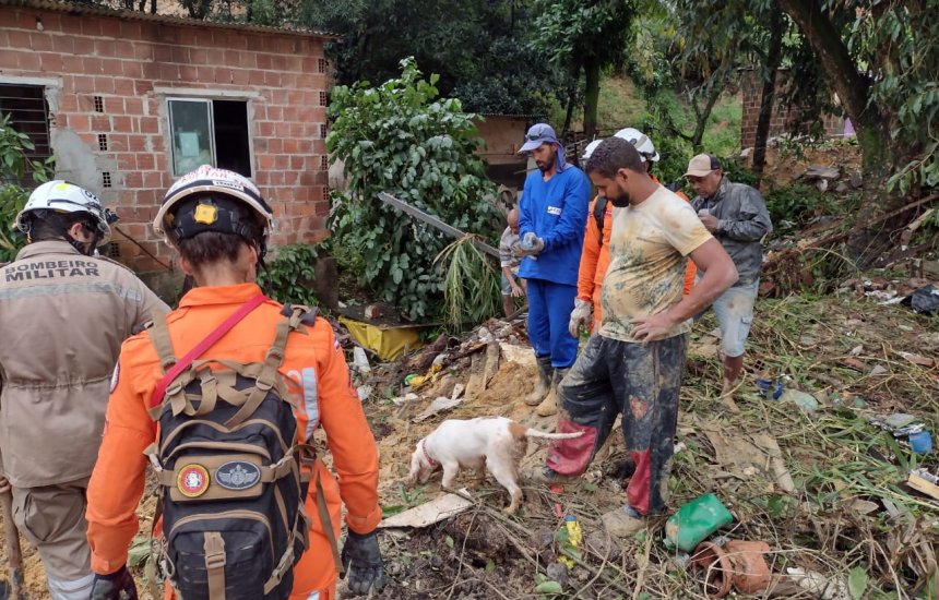 [Corpo de Bombeiros da Bahia auxilia nas buscas por desaparecidos nas enchentes em Pernambuco]