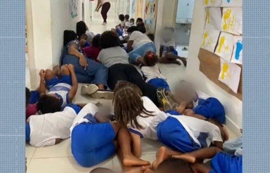 [Aulas seguem suspensas em creche de Salvador onde crianças se jogaram no chão durante tiroteio]